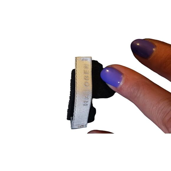 Halogen Sweater Womens XLarge Pullover V-Neck Black Merino (?) Wool Classic Warm - Picture 8 of 15